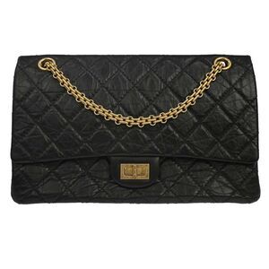 Chanel Reissue 2.55 Flap Quilted Aged Calfskin Black Calfskin Handbag